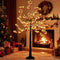 Coast 150 cm - Kunstmatige Kerstboom - 480 Warmwitte LED-Lampjes - 384 Rode Ballen - Rood/Zwart