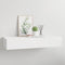 vidaXL Wandschap - Zwevend Schap - met lade - MDF - Wit - 60x23,5x10 cm