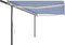 vidaXL - Luifel - automatisch - met - LED - en - windsensor - 5x3 - m - blauw - en - wit