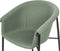 AMES - Eetkamerstoel set van 2 - Groen - Polyester