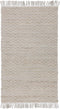 AFRIN - Laagpolig vloerkleed - Lichtbeige - 80 x 150 cm - Katoen