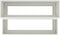 vidaXL - Tuinbak - 2-niveau - 100x60x45 - cm - Witte - Staal
