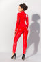 Guilty Pleasure GP Datex Catsuit Met Rits - Rood