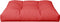 vidaXL - Palletkussen - 80x80x12 - cm - stof - rood