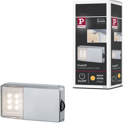 Paulmann SnapLED - LED-kastverlichting 25lm 2700K 53x95 mm Zilver