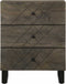 vidaXL - Nachtkastje - 50x33x62 - cm - massief - mangohout - zwart