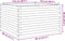 vidaXL - Plantenbak - 80x80x46 - cm - massief - grenenhout - wasbruin