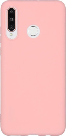 iMoshion Hoesje Geschikt voor Huawei P30 Lite Hoesje Siliconen - iMoshion Color Backcover - Roze