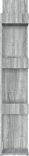 vidaXL - Boekenkast - 86x25,5x140 - cm - bewerkt - hout - grijs - sonoma - eiken