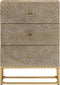 vidaXL - Ladekastje - 55x30x76 - cm - massief - mangohout - en - ijzer