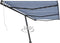 vidaXL - Luifel - vrijstaand - automatisch - 600x300 - cm - blauw - en - wit