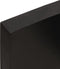 vidaXL - Wandschap - 60x40x(2-6)cm - behandeld - massief - eikenhout - donkerbruin