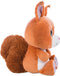 Nici eekhoorn pluche knuffel - oranje - 25 cm