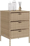 vidaXL - Tuinkast - 3 lades - 55x59x80 cm - beige