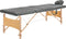 vidaXL - Massagetafel - met - 4 - zones - 186x68 - cm - houten - frame - antraciet