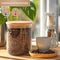 Five Stars® Voorraadpotten - Glas met deksel - 750 ML - 5 delige set - BPA vrij - Met pen & herschrijfbare stickers (5 stuks)