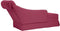 vidaXL - Chaise - longue - met - bolster - en - rechterarmleuning - fluweel - wijnrood