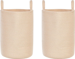 Beliani SARYK - Manden set van 2 - Beige - Katoen