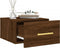 vidaXL - Nachtkastje - wandgemonteerd - 35x35x20 - cm - bruin - eikenkleur