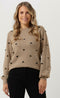 OBJECT Jeve Nonsia - Dames Trui L/s Pullover - Beige - Maat XL