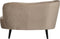 WOOOD Sara Loungefauteuil Rechts - Velvet - Khaki - 71x112x81