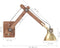 vidaXL Wandlamp industrieel rond E27 messingkleurig
