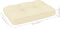 vidaXL - Palletkussen - 60x40x12 - cm - stof - crèmekleurig