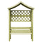vidaXL - Pergola - met - dak - en - bank - geïmpregneerd - grenenhout