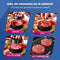 Roegaarden hamburgerpers - Tofu pers - 100x wax papier - zwart