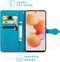 iMoshion Hoesje Geschikt voor Xiaomi 12X / 12 Hoesje Met Pasjeshouder - iMoshion Mandala Bookcase - Turquoise