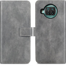 iMoshion Hoesje Geschikt voor Xiaomi Mi 10T Lite Hoesje Met Pasjeshouder - iMoshion Luxe Bookcase - Grijs