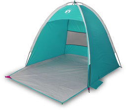 vidaXL - Strandtent - 3-persoons - waterdicht - zeegroen