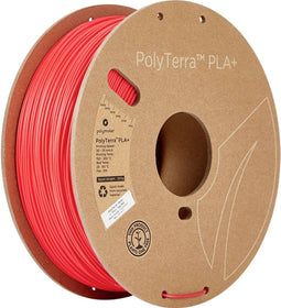 Polymaker PM70977 Regular Filament PLA+ Gering kunststofgehalte, Hoge stijfheid 1.75 mm 1000 g Rood PolyTerra™ 1 stuk(s