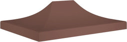 vidaXL - Partytentdak - 270 g/m² - 4,5x3 m - bruin