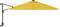 vidaXL - Wandparasol - met - LEDs - 290 - cm - geel