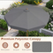 Costway Tuinparasol - 300 cm - Kantelbaar - Houten Paal - Weerbestendig - Grijs
