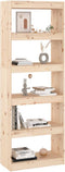 vidaXL - Boekenkast/kamerscherm - 60x30x167,5 - cm - massief - grenenhout