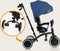 Lionelo Tris Plus - Driewieler - 2-in-1 - 360° draaibare zitting - Blue Denim
