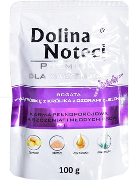 Dolina Noteci 5902921301004 natvoer voor hond Varkensvlees, Konijn Junior 100 g