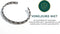 Laura Ferini Donella - Dames Armband - 18K Wit Verguld - Zilverkleurig Bangle - Diameter 6,2 cm