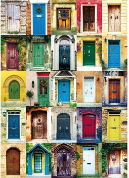 Piatnik Doors - Legpuzzel 1000 stukjes - Hoogwaardige puzzelstukjes - Multicolor