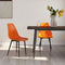 vidaXL - Eetkamerstoelen - 2 - st - PP - oranje