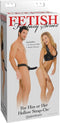 Pipedream Fetish Fantasy voorbinddildo Beginner's Hollow Strap On- zwart - 6,5 inch