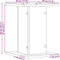 vidaXL - Plantstandaard - 2 - stuks - Zwart - Eiken - 30x30x40 - cm - Engineered - Wood