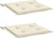 vidaXL - Tuinstoelkussens - 2 - st - 40x40x3 - cm - oxford - stof - crèmekleurig