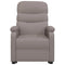 Fauteuil verstelbaar stof taupe