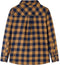 vidaXL - Kinderoverhemd - geruit - 104 - cognackleurig - en - blauw