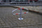 Parkeerbeugel - 465x750 mm - zwaar model - inclusief reflecterende tape