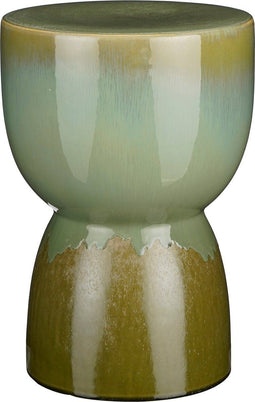 Mica Decorations Lucien Bijzettafel - H42 x Ø29 cm - Keramiek - Groen