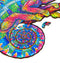 UNIDRAGON Houten Puzzel Voor Volwassenen Dier - Regenboogkleurige Kameleon - 314 stukjes - King Size 31x41 cm